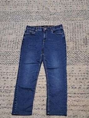Simon Chang Dark Blue Straight Leg Jeans